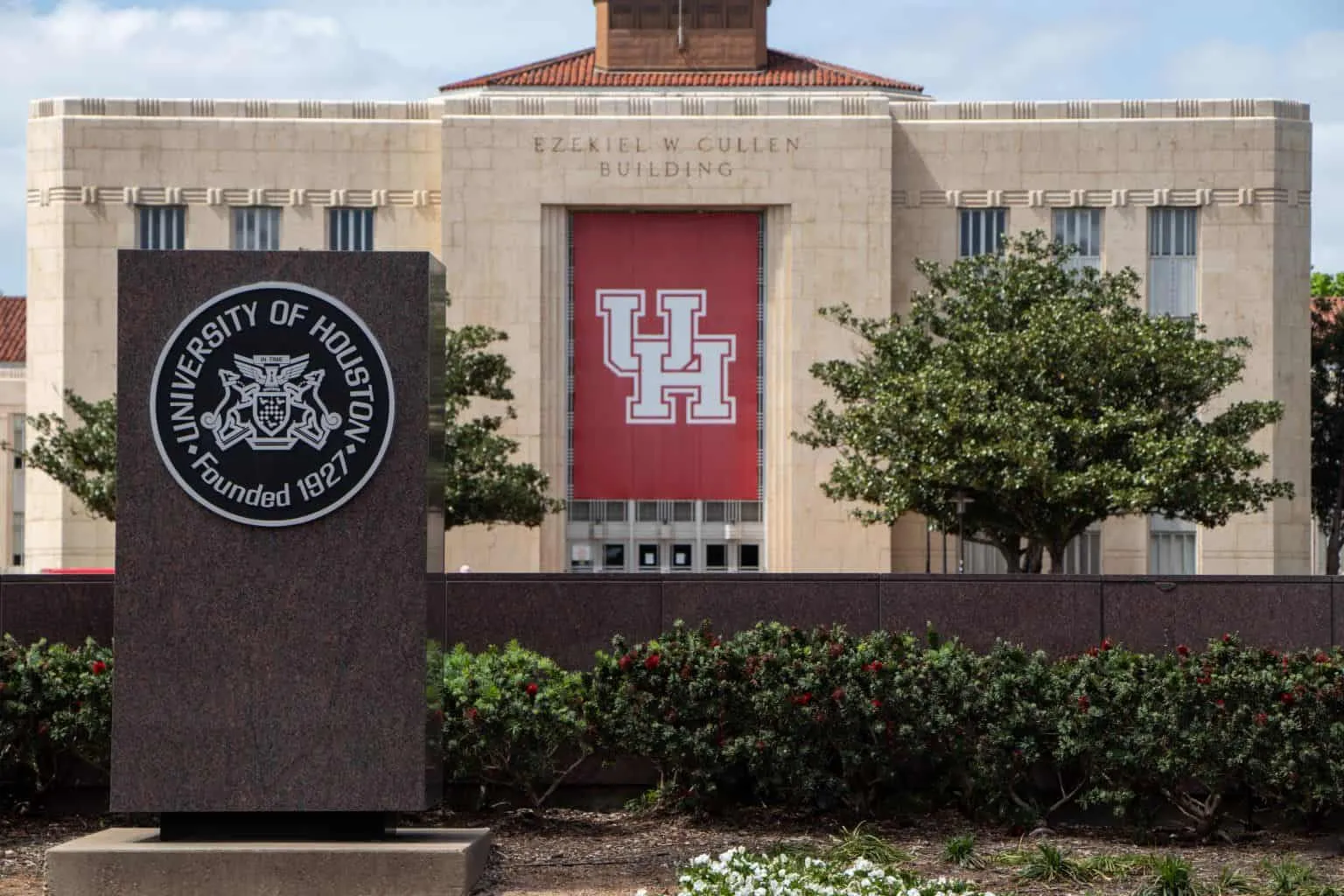 Four high-paid employees of the University of Houston have taken voluntary 10% pay cuts, including the school’s president.