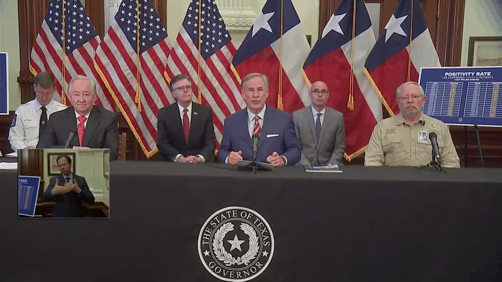Gov. Greg Abbott announces next wave of business re-openings in Texas. (CBS Austin)