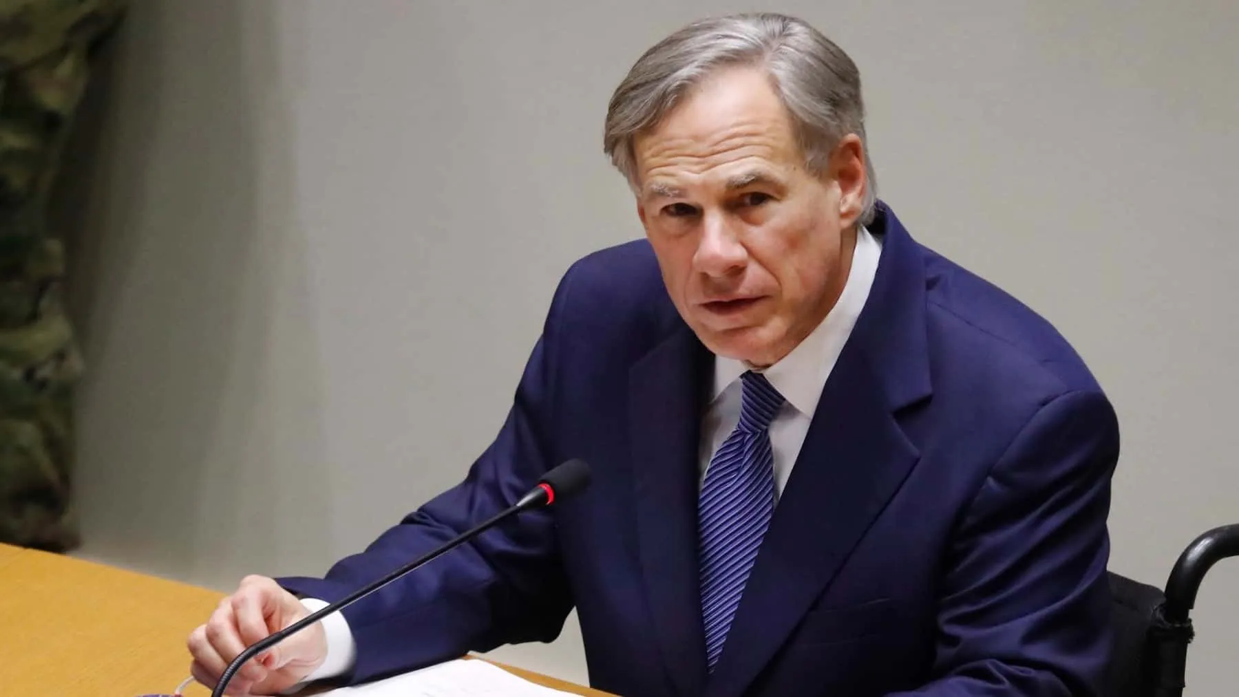 Credit: AP Texas Gov. Greg Abbott speaks at a news conference at city hall in Dallas, Tuesday, June 2, 2020. (AP Photo/LM Otero)