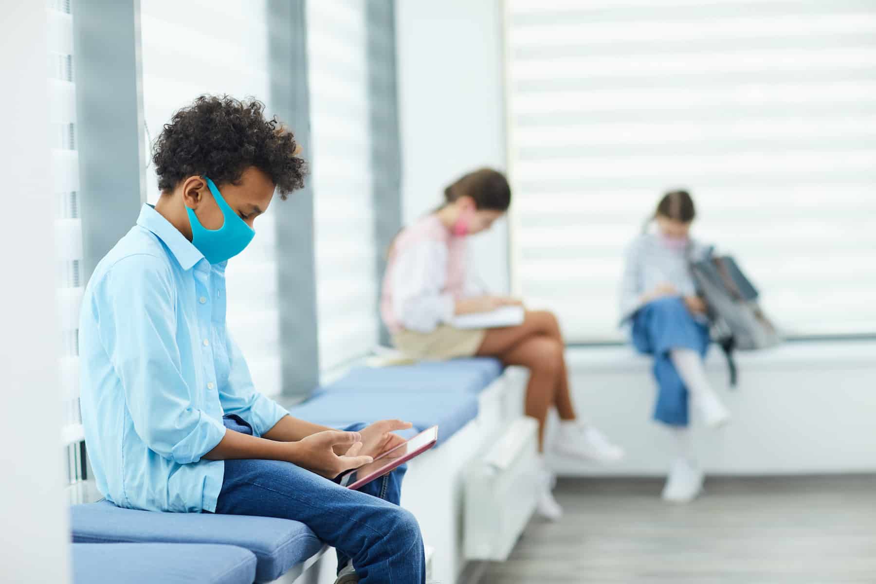 Wearing masks at school
